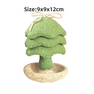 Jouets pour chats naturels et frais à la menthe, bâtonnets de nettoyage dentaire en bois de nœud d'arbre pour Noël, bâtonnets à mâcher pour le nettoyage des dents et jouets auto-amusants pour chats - Product Image 2