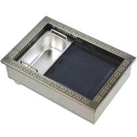 Gril de barbecue électrique Teppanyaki infrarouge coréen et table de marmite pour une utilisation au restaurant tension 220v