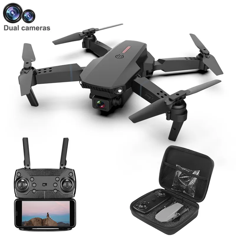 E88 Pro 4K Dual Hd Camera Selfie Cheap Drones Wifi Rc Low Price Quadcopter Drone