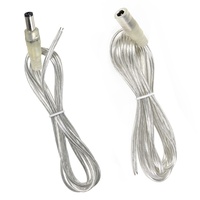 Câble de connexion LED transparent personnalisé en gros, 5,5 mm, mâle-femelle, courant 5A, alimentation CC pour chauffage aérien