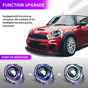 Faro Delantero Archaic con Animación de Arranque RGB para BMW <span class=keywords><strong>Mini</strong></span> <span class=keywords><strong>Cooper</strong></span> R55 R58 R57 <span class=keywords><strong>Cooper</strong></span> S, Faros para <span class=keywords><strong>Mini</strong></span> R56 2007-2013 con Homologación E-Mark - Product Image 2
