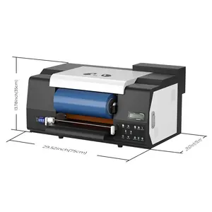 Imprimante UV DTF multifonction Rouleau à Rouleau Imprimante d'autocollants pour gobelets 30cm A/B Film 2 en 1 XP600 Impresora UVDTF Imprimante