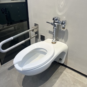 Kháng khuẩn gắn trên sàn nhà vệ sinh, S-trap, ADA kéo dài bát, một mảnh cho công cộng & Bệnh viện sử dụng - Product Image 4