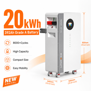 Système solaire hors réseau LITHTECH 20Kwh400ah 51.2V 48v, batterie murale pour stockage domestique, IP54 - Product Image 4