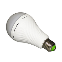 Ampoule avec batterie intégrée, avec crochet, portable, sans fil, rechargeable, ampoule d'urgence, ampoule rechargeable, lumières LED avec batterie