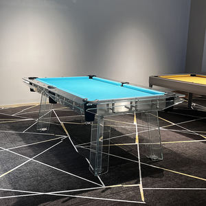 Nouveauté 2026 : Table de billard de luxe moderne de 8 pieds en verre trempé pour intérieur – Ventes flash usine - Product Image 4