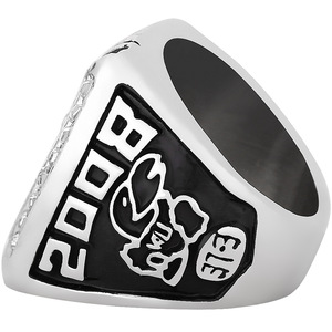 Bague de championnat Jayhawk de l'Université du Kansas 2008, bague de mode commémorative de sport artisanal exquis, marque de dynastie exclusive - Product Image 4