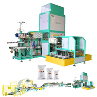 Servo intelligent 25kg 50kg FFS Ligne d'emballage de sacs lourds remplissage pesage automatique Machine à ensacher les granules de farine de riz