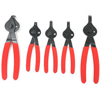 Suunbright 5pc Snap Ring Pliers Set Pince de retenue interne externe pour circlips droit courbé