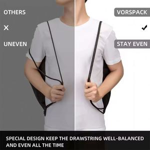 <b>Drawstring</b> Bags Sports Gym <b>Backpack</b> Pull String <b>Backpacks</b> Cinch Tote Bag - Product Image 5