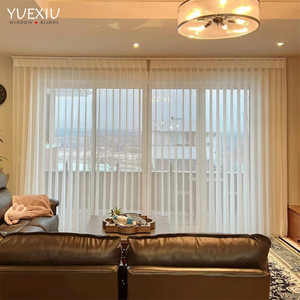 Automatic Electric Elegant Blackout Vertical Blinds Sheer Shade <strong>Curtains</strong> For Large Window <strong>With</strong> Remote Control