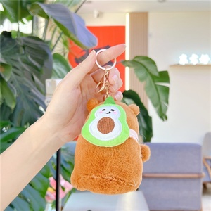 <span class=keywords><strong>Porte</strong></span>-<span class=keywords><strong>clés</strong></span> <span class=keywords><strong>animaux</strong></span> en peluche doux Kawaii Fluffy Capibara Juguete Fashion Bag Charm Capybara Plush Toy Pendentifs Peluche Capivara Gift - Product Image 4