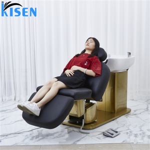 เก้าอี้นวดสระผมพร้อมอ่างล้างผม ยี่ห้อ Kisen Modern Hair Salon รุ่น Shampoo Bowl Massage สำหรับร้านทำผม - Product Image 4