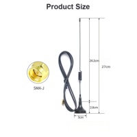 Antenne Lora 868 MHz avec base magnétique SMA mâle, antennes omnidirectionnelles longue portée, câble de 3 m, antenne 868 MHz