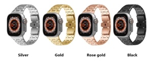 Nuovo cinturino cinturino fibbia cinturino in acciaio inossidabile adatto per Apple Watch serie, serie, serie di orologi AP - Product Image 3