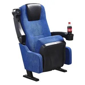 XJ-6806 하이 백 3D 극장 시네마 의자 좌석 베개와 컵 홀더