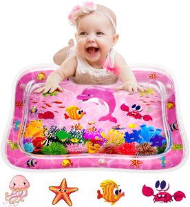 Tapete Inflable de Agua para Bebés, Tapete Sensorial de Juego con Diseño de Mundo Marino Rosa para Recién Nacidos, Bebés y Niños Pequeños - Product Image 4