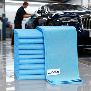 ZUOFEN Microfiber Cleaning Cloth 30x30cm Lint Free Car Glass <b>Mirror</b> Cleaning Towel - Product Image 1