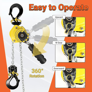 Diskon besar lift <span class=keywords><strong>Block</strong></span> 0.25T 1.5m Manual tuas rantai Hoist Jack Mini Hoist dengan Hook - Product Image 2