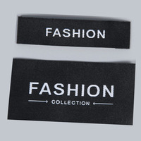 Étiquette tissée de vêtement de conception de mode pliable de chine bon marché pour la fabrication de vêtements