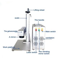 Machine de marquage de fibre Machine de marquage laser et machine de gravure laser USA Couleur Mopa 100W JPT Couleur 60W 30W 80w 100w Pulsé