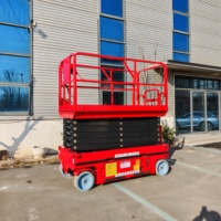 Plataforma Elevadora Móvil Tipo Tijera Berui GTJZ1214, Equipo Aéreo Hidráulico Eléctrico de 14 m, Capacidad de 320 kg para Trabajos de Construcción