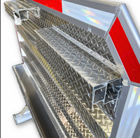 Support de cabine en aluminium robuste 68"x80" avec 2 crochets à chaîne et 1 support de chaîne complet pour semi-remorques