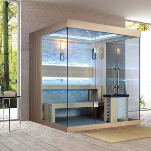 วิลล่าใช้ซาวน่าในร่มแบบโมเดิร์นสไตล์วิลลี่ วอนก้า ฟินแลนด์ พร้อมอ่างน้ำแข็งอินฟราเรด คอมโบอบไอน้ำแห้ง ไม้เนื้อแข็ง เบาะนอน คอมพิวเตอร์ - Product Image 6