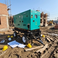 Groupe électrogène mobile tout-en-un à succès, machine à souder personnalisable, courant 200A/450A, 1800 tr/min/60Hz, refroidissement par eau Weichai