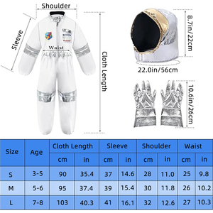 <span class=keywords><strong>Astronauta</strong></span> juego de rol Conjunto de vestir fingir espacio traje Halloween niños <span class=keywords><strong>astronauta</strong></span> uniforme carrera día disfraces para niños - Product Image 3