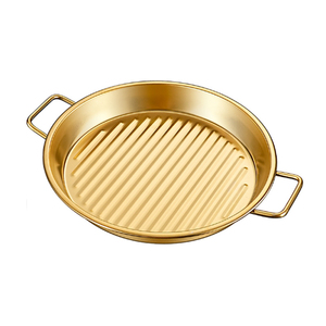 Plato para <span class=keywords><strong>Pizza</strong></span> de acero inoxidable para horno, plato profundo para <span class=keywords><strong>Pizza</strong></span>, 6,5/7,5/8,5 pulgadas, platos de Metal para <span class=keywords><strong>Pizza</strong></span> para parrilla con mango - Product Image 3