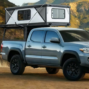 3 Kişilik King Size Pikap Kamyonet Tentesi, Yalıtımlı Sert Kabuklu Tavan, Dahili LED Işık ve Havalandırma ile Aile Kampı ve Uzun Yolculuklar İçin - Product Image 5
