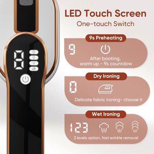 Plancha de Vapor Eléctrica Portátil de 110 ml, Húmeda y Seca, con Suela de Titanio, para Ropa del Hogar, Automóvil y Hotel, para Uso Doméstico - Product Image 2