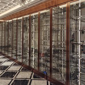 סלון מסחרי מודרני מותאם אישית סלון נירוסטה זכוכית ארון קריר עם טמפרטורה קבועה ידידותי לסביבה - Product Image 4