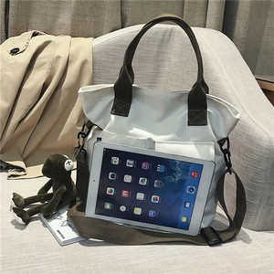 Nouvelle toile coréenne grande classe étudiante pour femmes <span class=keywords><strong>sac</strong></span> fourre-tout à main <span class=keywords><strong>sac</strong></span> à bandoulière - Product Image 6