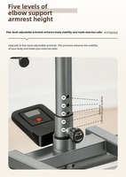 Appareil d'entraînement multifonctionnel réglable RS - Simulateur d'escalade et de marche pour la maison, pour le remodelage corporel et l'amincissement de la taille, Noir