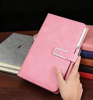 Libreta A5 Personalizada al por Mayor con Logotipo, Cuero PU Vintage, Regalo Empresarial, Impresión por Laminación en Espiral, Portaplumas, Diario Cristiano, 120 Páginas