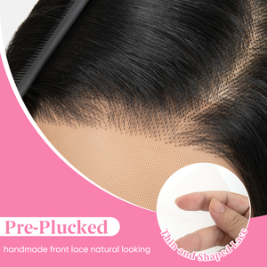 Perruque synthétique transparente 13x6 en dentelle frontale sans colle, effet Super Wave, résistante à la chaleur, en fibre Kanekalon Futura, pour femmes, vente en gros - Product Image 2
