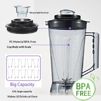 Robot culinaire entièrement automatique pour salon de thé, broyeur à glace multifonctionnel, mixeur commercial robuste pour smoothies et cuisine