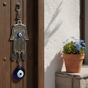Vente en gros d'ornements en métal Pendentif oeil du diable pour voiture Charme de cloche de porte Turc mauvais œil Tenture murale Décoration intérieure Turquie - Product Image 3