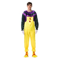 Halloween Carnaval Party Clown Back Soul Costumes Costume de clown d'horreur classique pour hommes