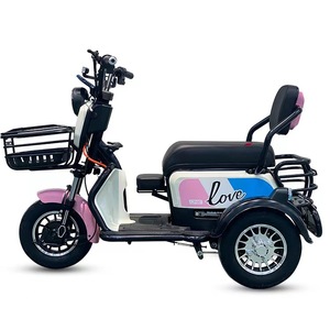 Tricycle électrique agréable, capacité de charge 200 kg, autonomie 50 km, moteur différentiel, carrosserie ouverte, pour usage familial - Product Image 5