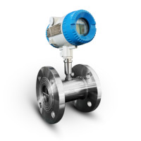 Industrial Digital High Accuracy 4-20mA Output RTU Liquid Oil Water Diesel Fuel RS485 Modbus Flange Stainless Steel Turbine OEM