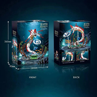 Set de Bloques de Construcción, 1355 Piezas, Modelo de Monstruo Marino Kraken, Kit Educativo STEM para Niños y Adultos, Regalo al por Mayor