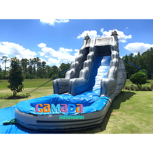 Glissière d'eau gonflable de PVC de la qualité marchande 20ft avec la piscine détachable pour l'entreprise de location - Product Image 3