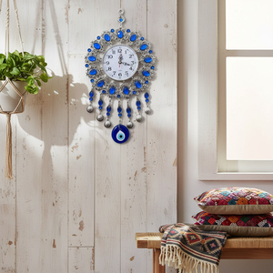 AMULETO Evil Eye heart Tenture murale en verre fait à la main Décoration intérieure Grands ornements - Product Image 3