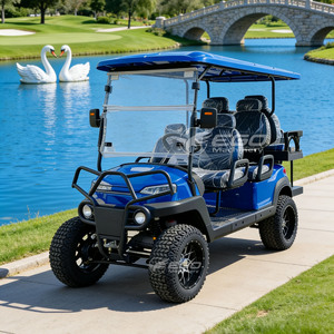 Voiturette de golf électrique 6 places neuve à prix de gros, buggy de chasse personnalisé avec sièges de luxe à vendre - Product Image 3
