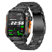 Reloj Inteligente para Exteriores HT46, Batería Grande de 1200 mAh, Pantalla Curva de 2.01 Pulgadas, Llamadas Inalámbricas, Resistente al Agua IP68, Robusto y Duradero