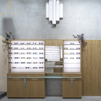 Vitrine de magasin d'optique entièrement personnalisable, présentoir à lunettes, étagère d'exposition, vitrine en verre pour magasin de lunettes, décoration de magasin