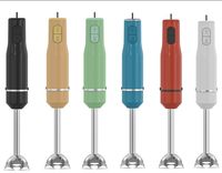 Mixeur Plongeant Multifonction 5-en-1 avec Corps Détachable, Utilisation Extérieure, 500W, Faible Bruit, Boîtier en Plastique Écologique, Verre Inclus